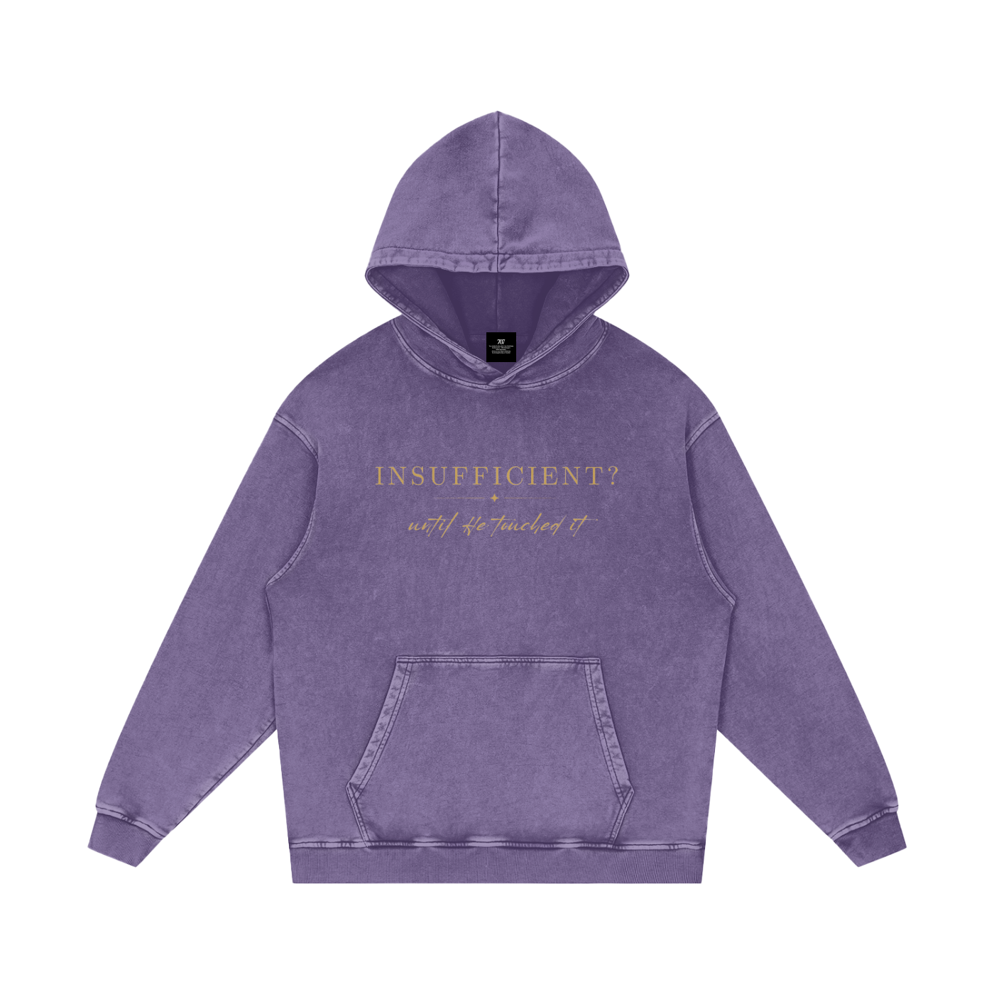 4GVIN ( 5 Panes ) Snow Washed Loose Cotton Hoodie