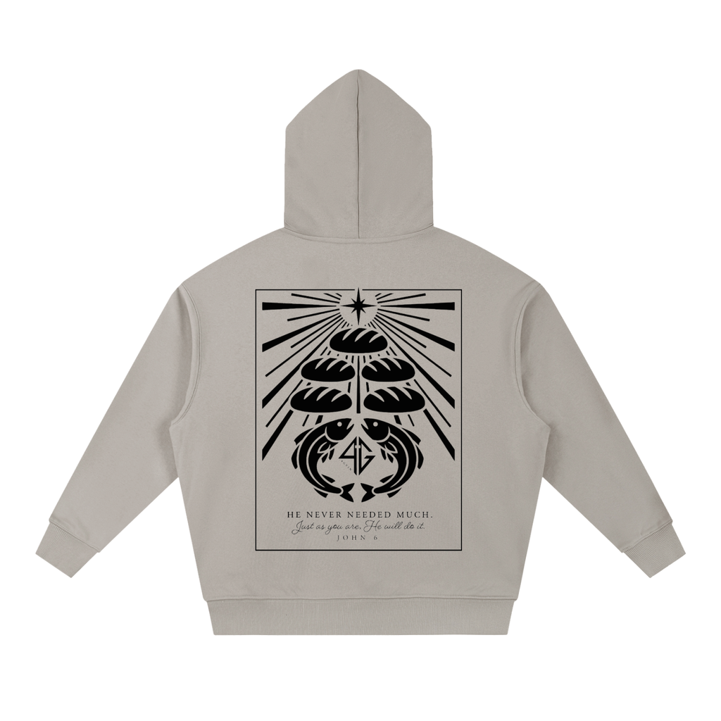 4GVIN ( 5 Panes ) Essential Boxy Heavyweight Drop-Shoulder Hoodie