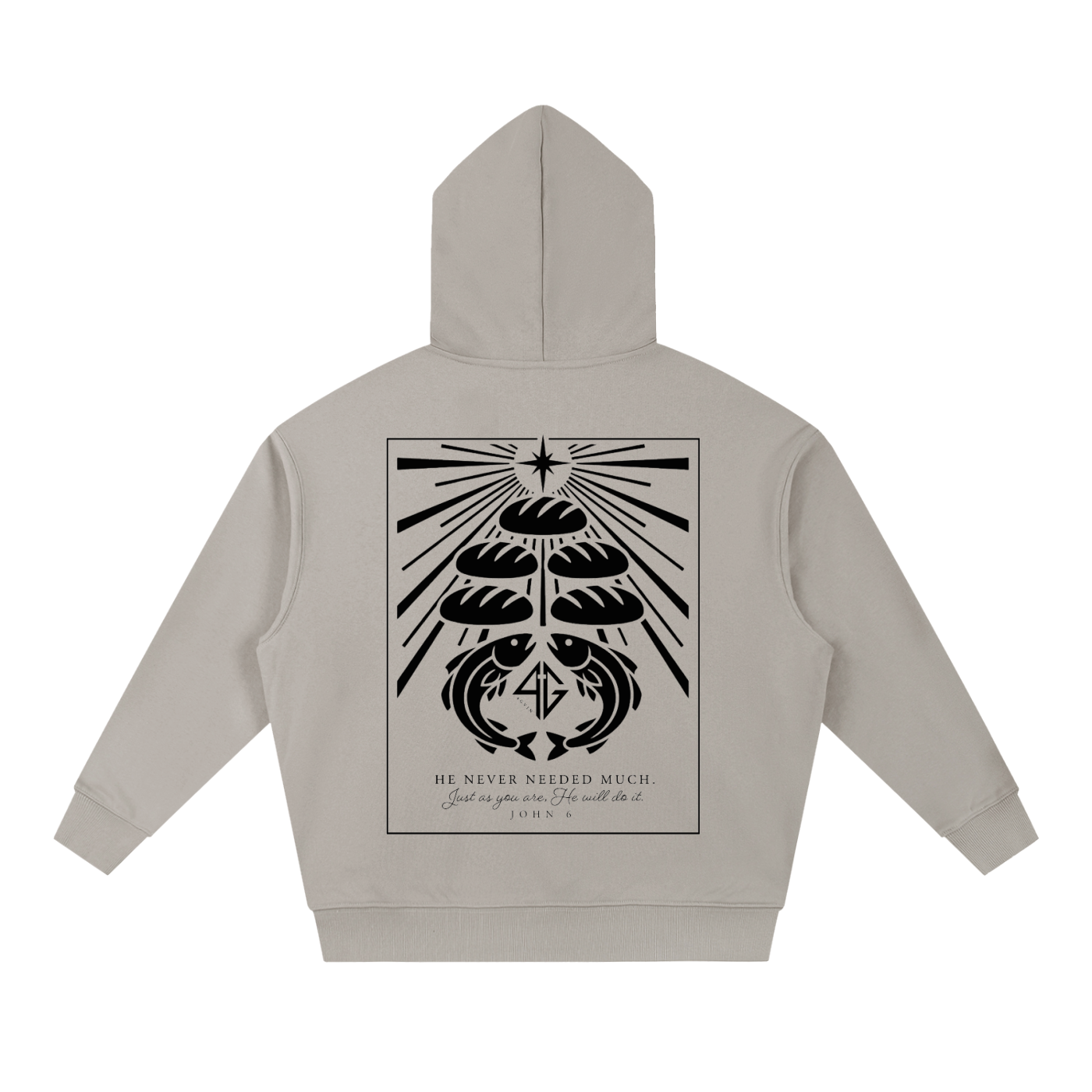 4GVIN ( 5 Panes ) Essential Boxy Heavyweight Drop-Shoulder Hoodie