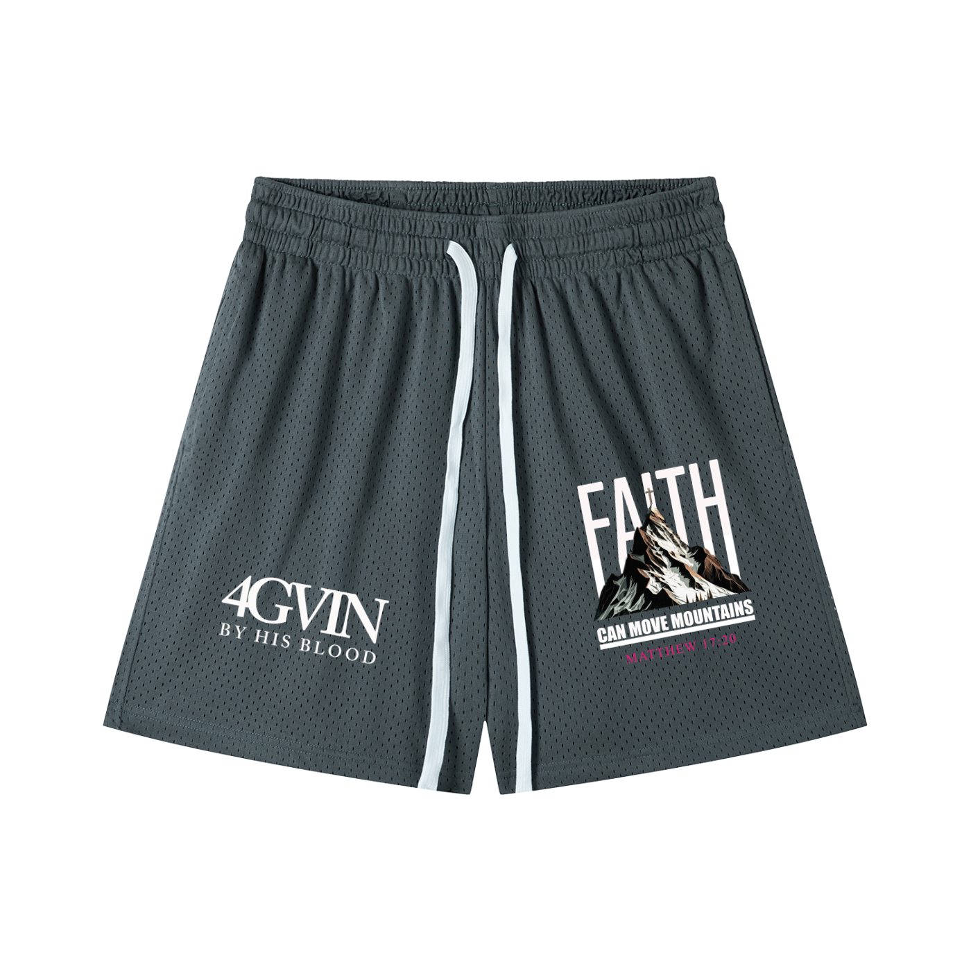 4GVIN ( Faith ) Mesh Drawstring Shorts