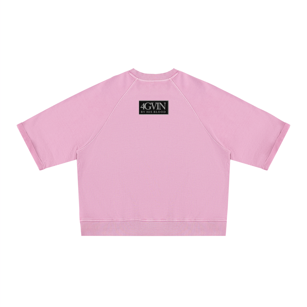 4GVIN ( Parcho ) Unisex Vintage Wash Boxy Short Sleeve Sweatshirt