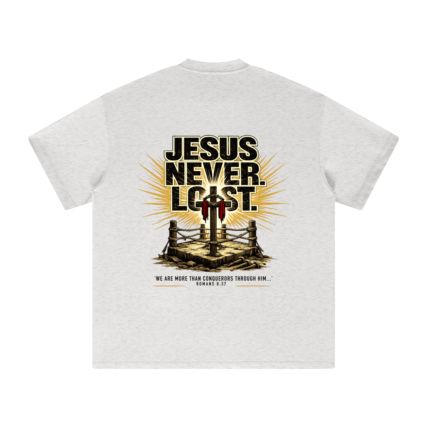 4GVIN ( Jesus Never )  Earth Tone T-Shirt