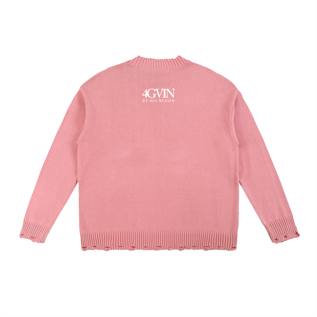 4GVIN ( 707 ) Washed Hand-Frayed Sweater