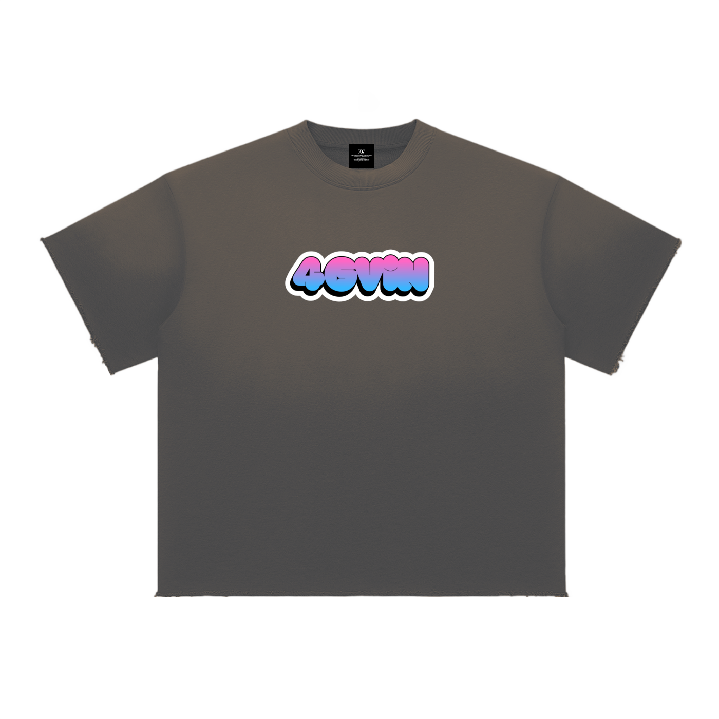 4GVIN Black "God Is Good" Bubble Graphic Tee