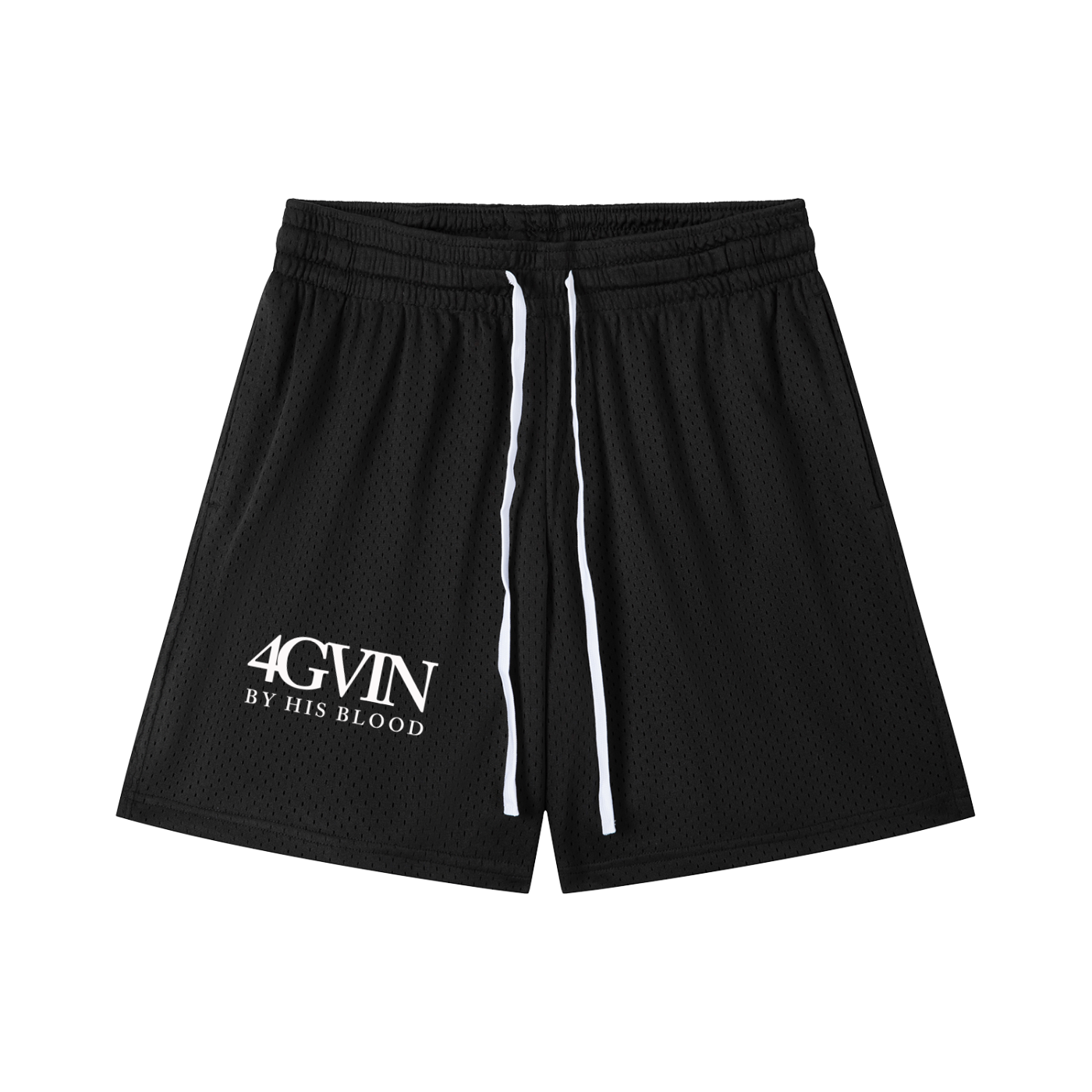 Mesh Drawstring Shorts