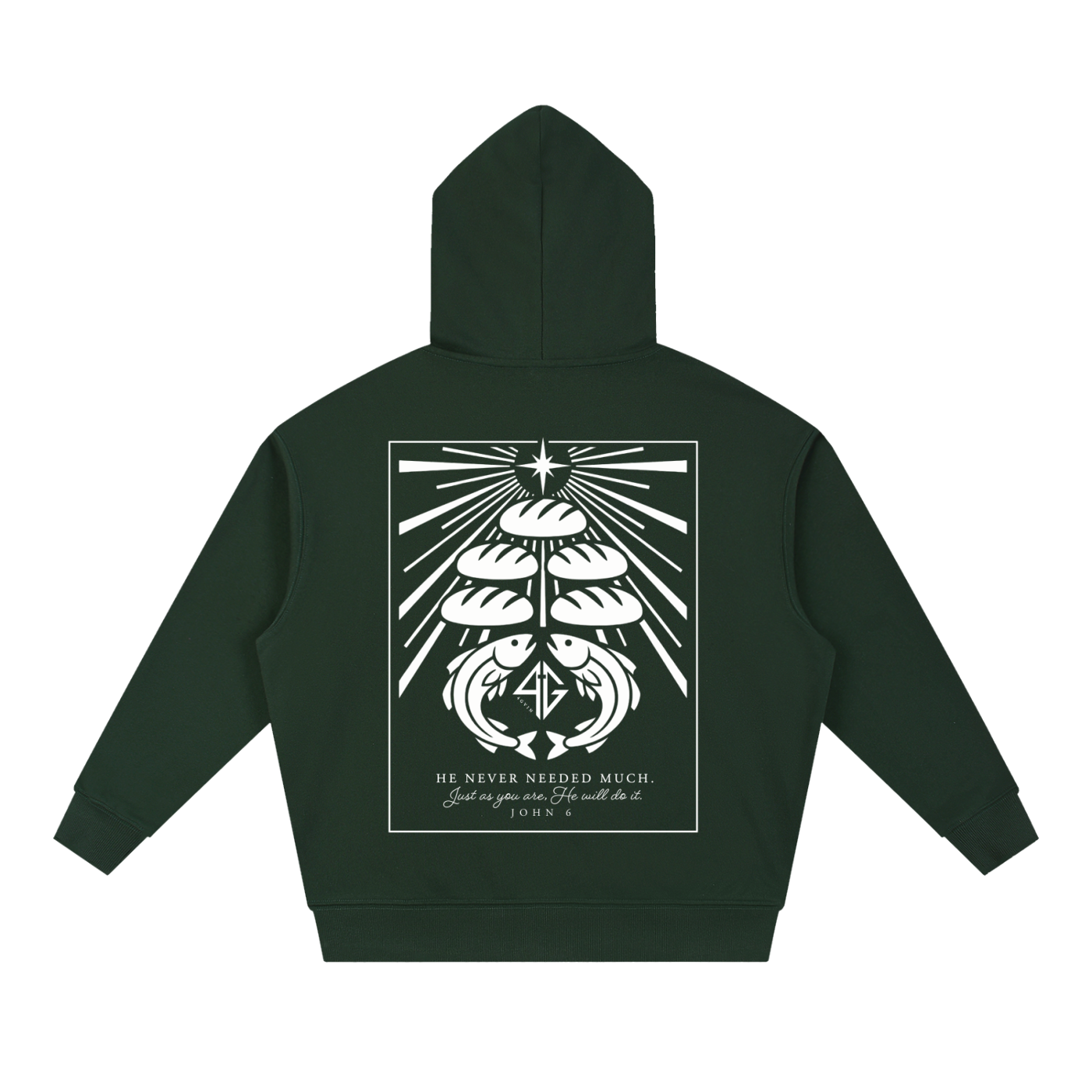 4GVIN ( 5 Panes ) Essential Boxy Heavyweight Drop-Shoulder Hoodie