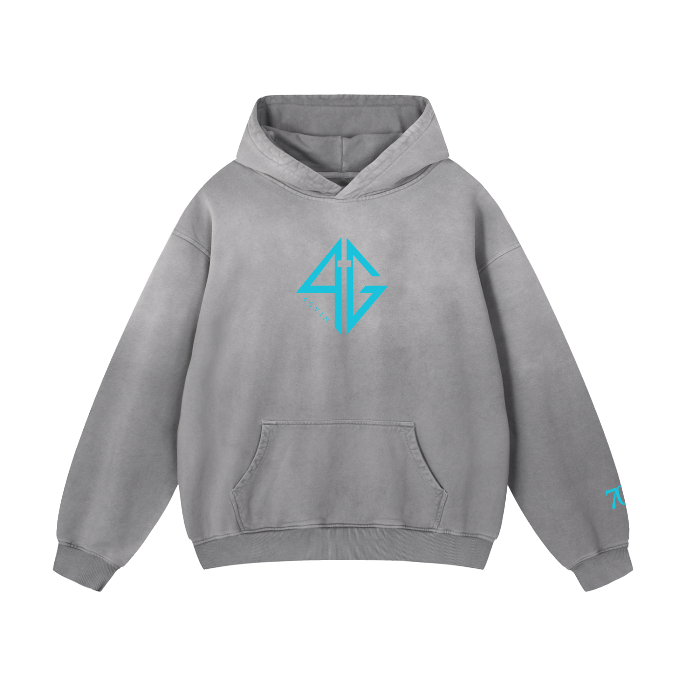 4GVIN ( No Fear ) Heavyweight Sunfade Oversized Hoodie