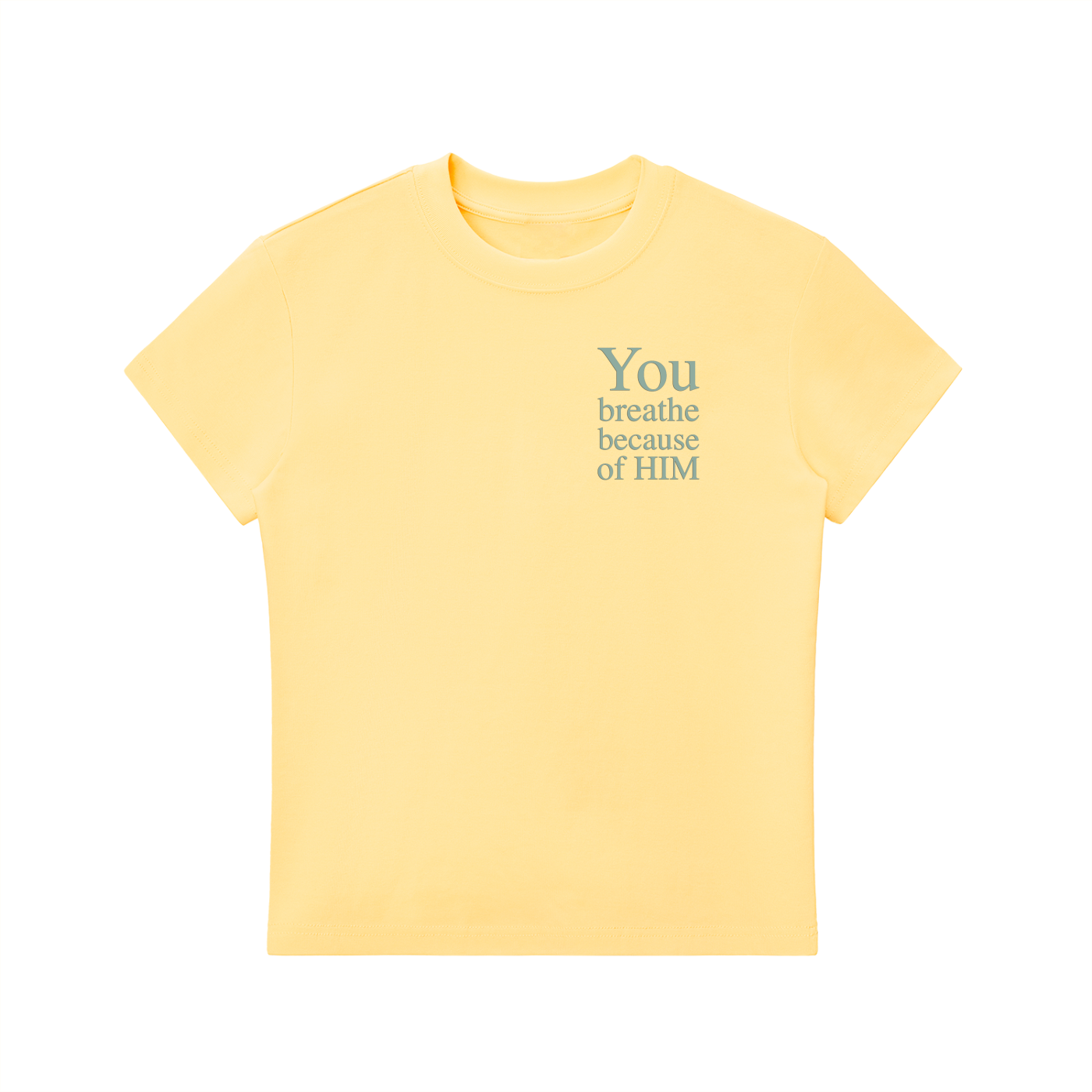 4GVIN "Breath of Life" Girls Essential Bodycon Crewneck T-Shirt