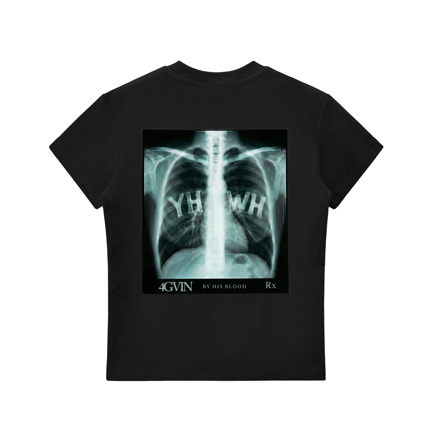 4GVIN "Breath of Life" Girls Essential Bodycon Crewneck T-Shirt