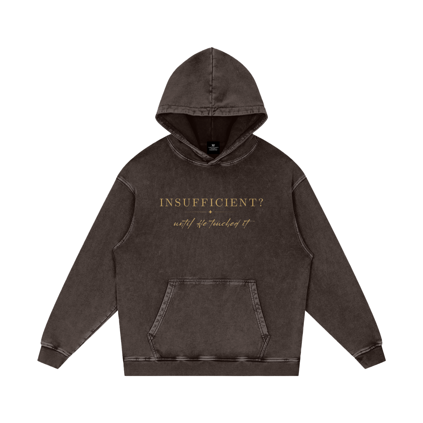 4GVIN ( 5 Panes ) Snow Washed Loose Cotton Hoodie