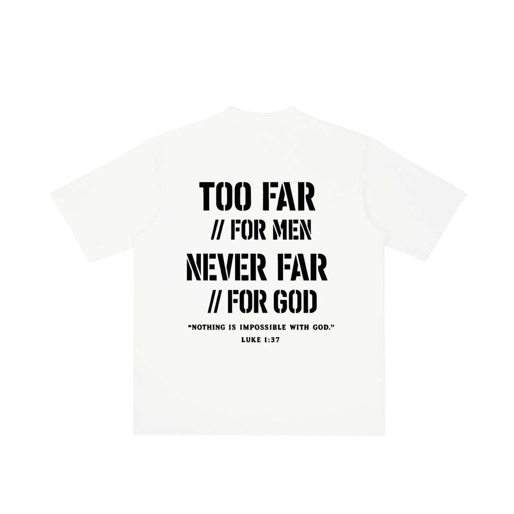 4GVIN ( Too Far ) Wash Drop Shoulder T-shirt