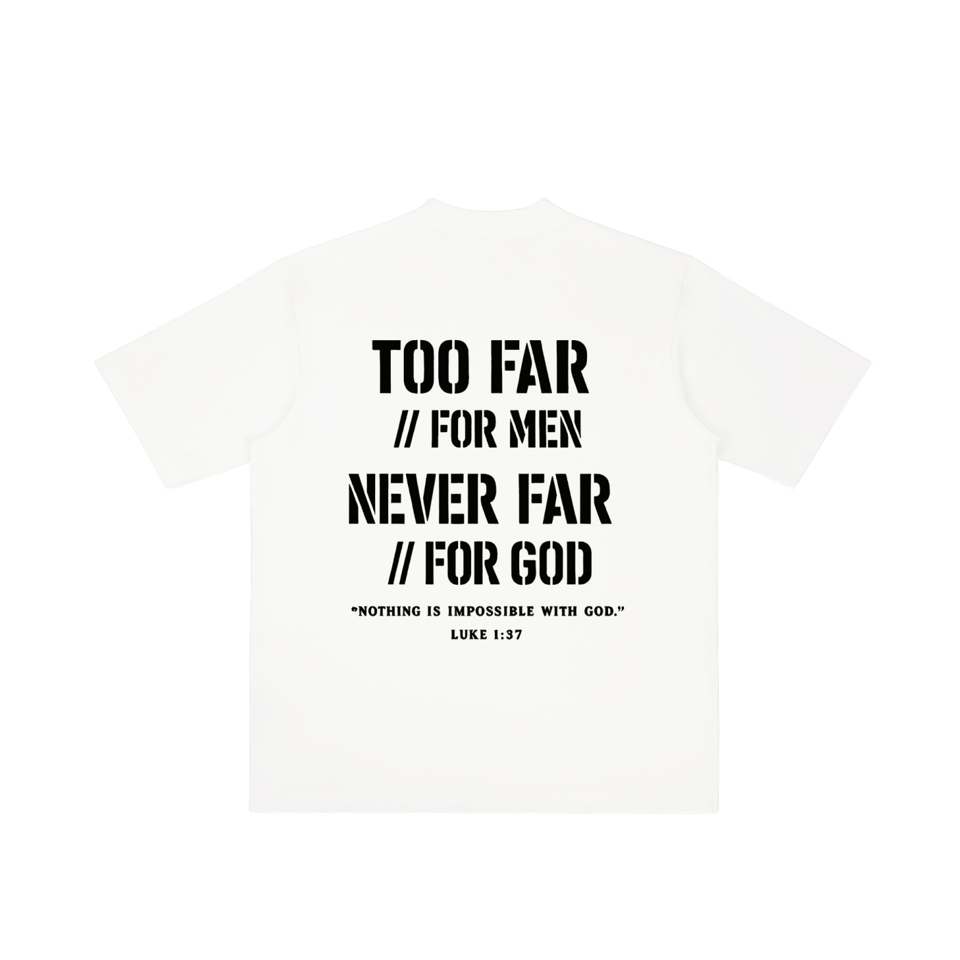 4GVIN ( Too Far ) Wash Drop Shoulder T-shirt