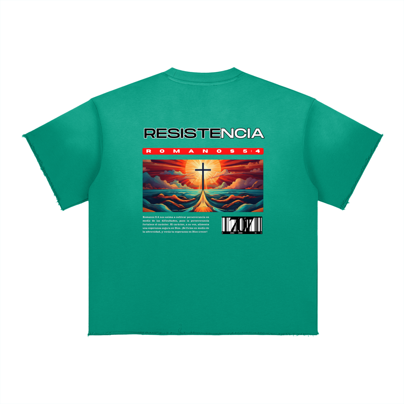 4GVIN Black "Resistencia" Graphic T-Shirt