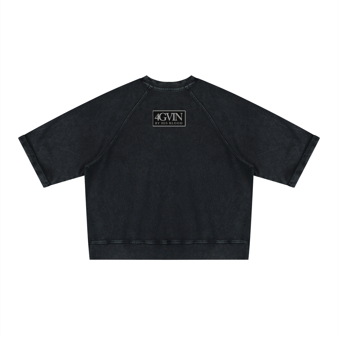 4GVIN ( Parcho ) Unisex Vintage Wash Boxy Short Sleeve Sweatshirt