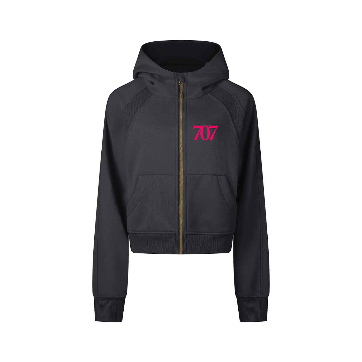 4GVIN Girls Cropped Zip-Through Hoodie