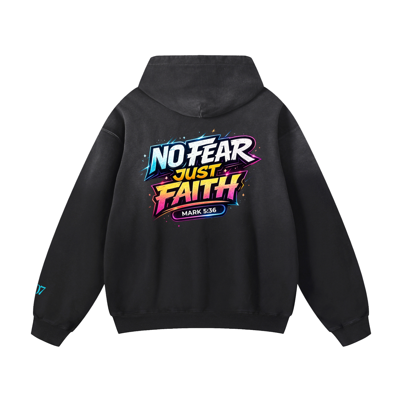 4GVIN ( No Fear ) Heavyweight Sunfade Oversized Hoodie