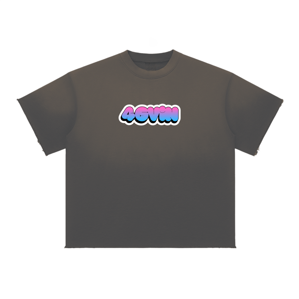 4GVIN Black "God Is Good" Bubble Graphic Tee