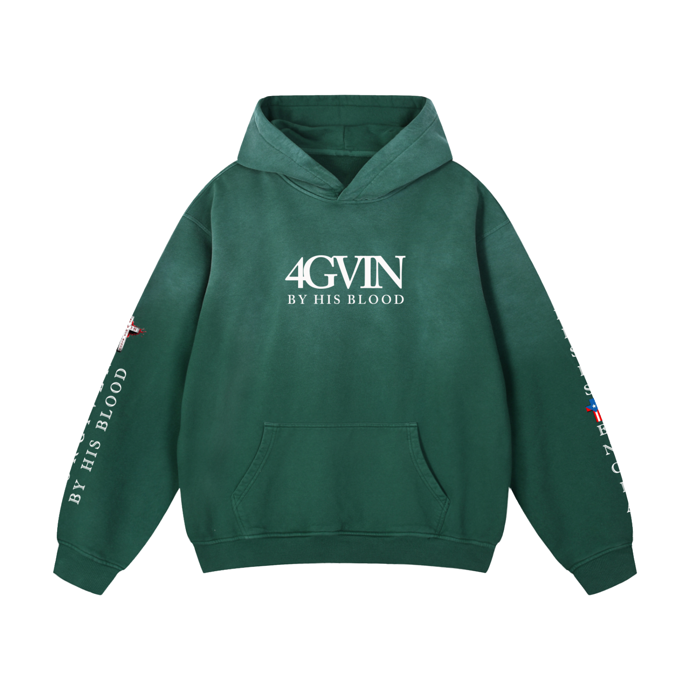 4GVIN "Faith Can Move Mountains" Heavyweight Oversized Hoodie