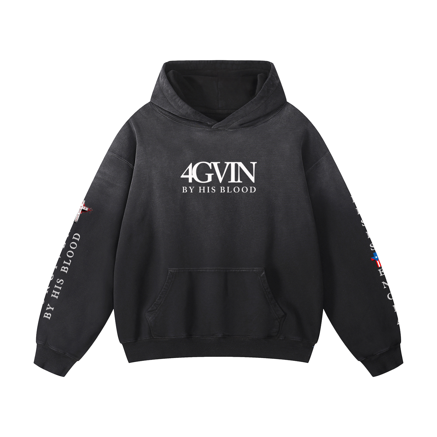 4GVIN "Faith Can Move Mountains" Heavyweight Oversized Hoodie