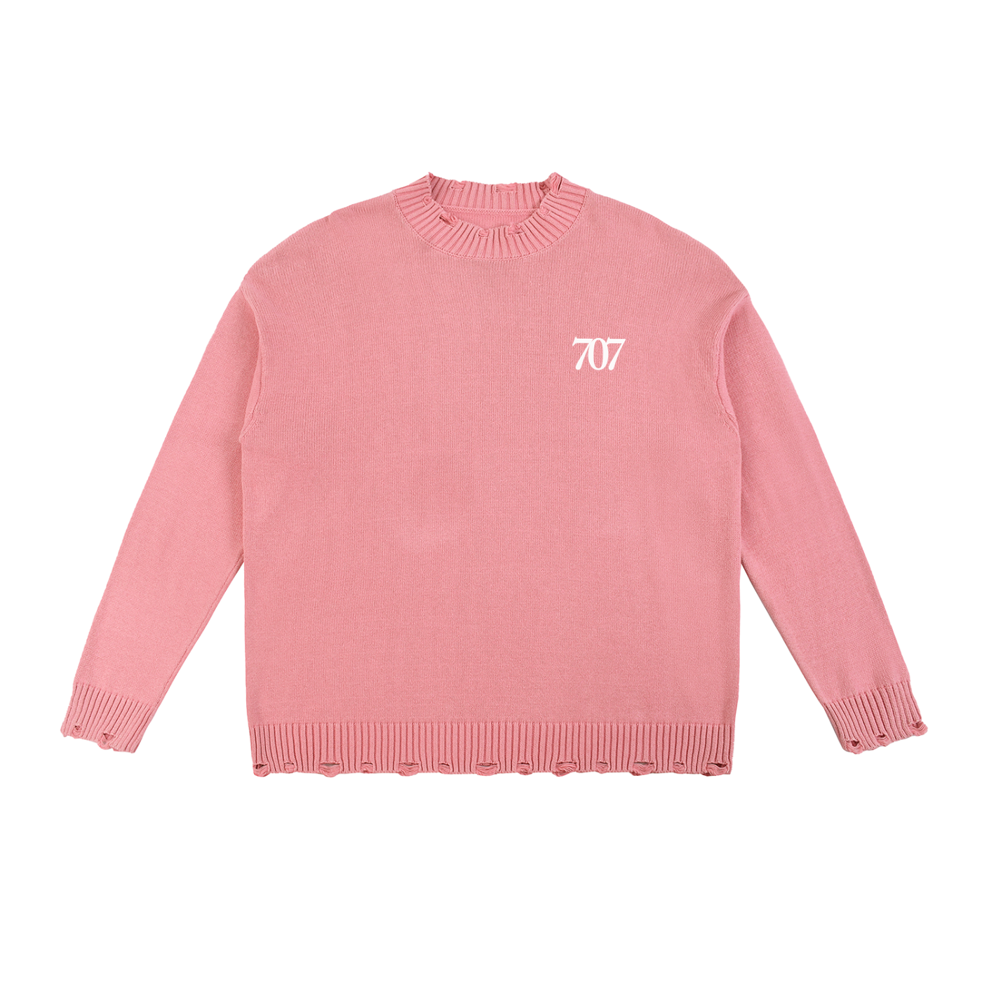 4GVIN ( 707 ) Washed Hand-Frayed Sweater