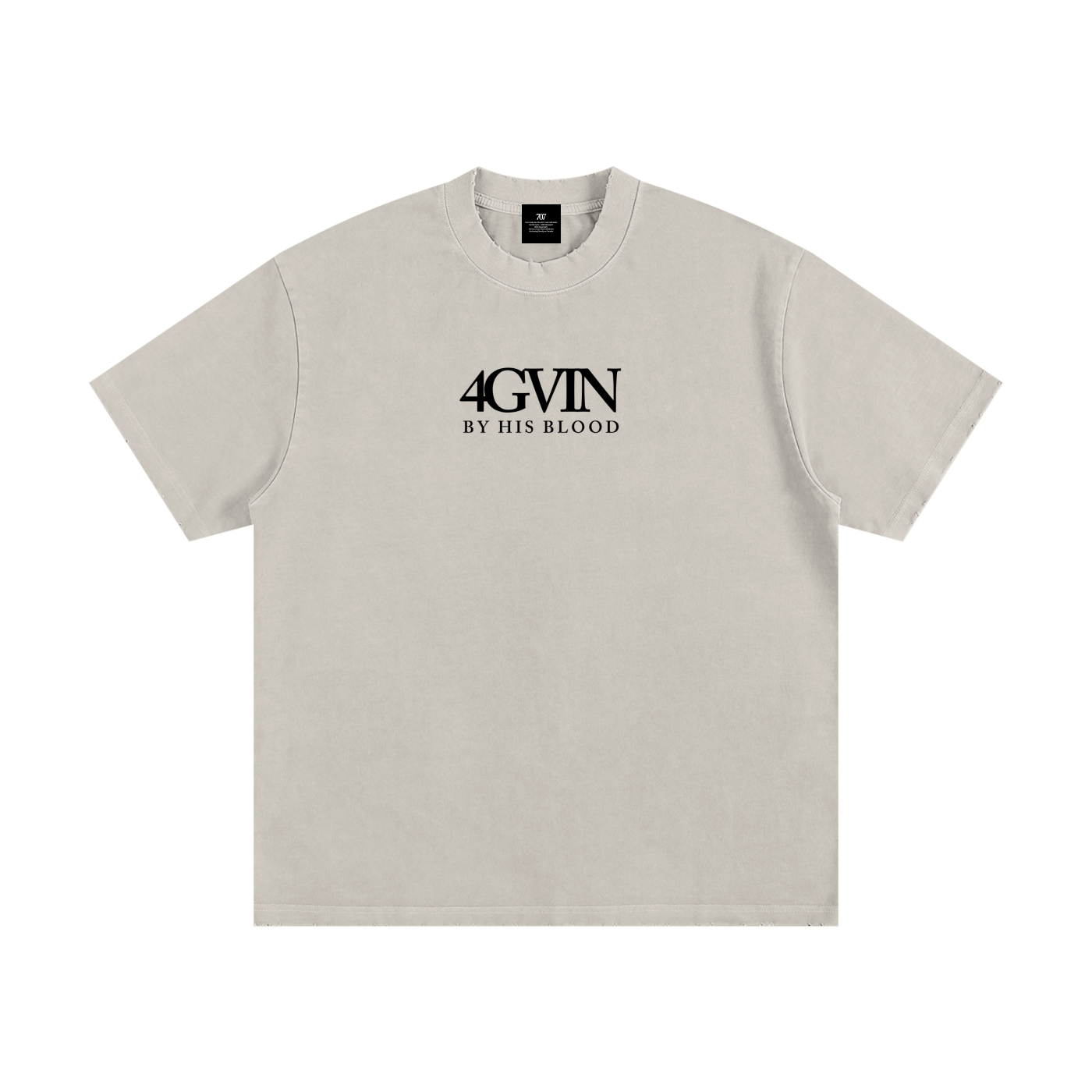 Heavyweight Vintage Washed Frayed T-Shirt