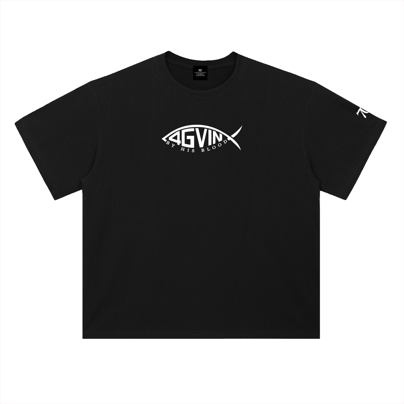 4GVIN ( PEZ IXOYE ) Drop Shoulder Cotton T-Shirt