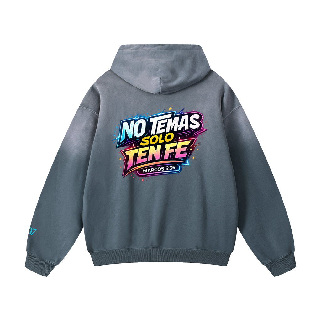 4GVIN ( No Temas ) Heavyweight Sunfade Oversized Hoodie