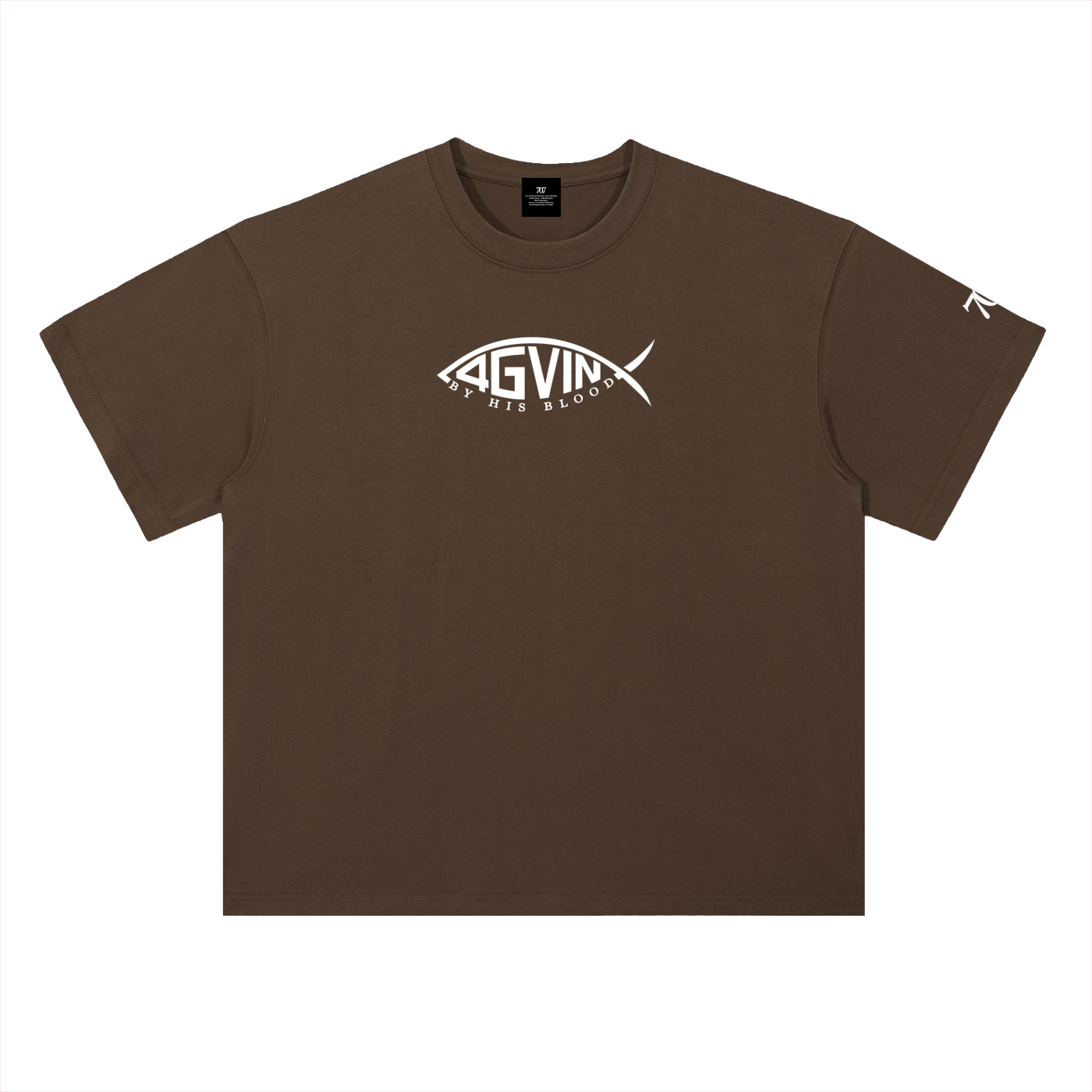 4GVIN ( PEZ IXOYE ) Drop Shoulder Cotton T-Shirt