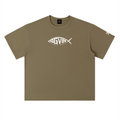 4GVIN ( PEZ IXOYE ) Drop Shoulder Cotton T-Shirt