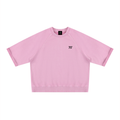 4GVIN Unisex Vintage Wash Boxy Short Sleeve Sweatshirt