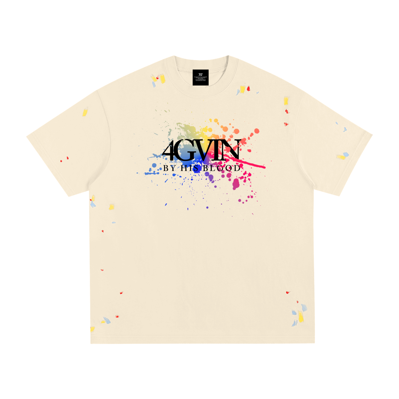 4GVIN ( Art ) Paint Splatter T-Shirt