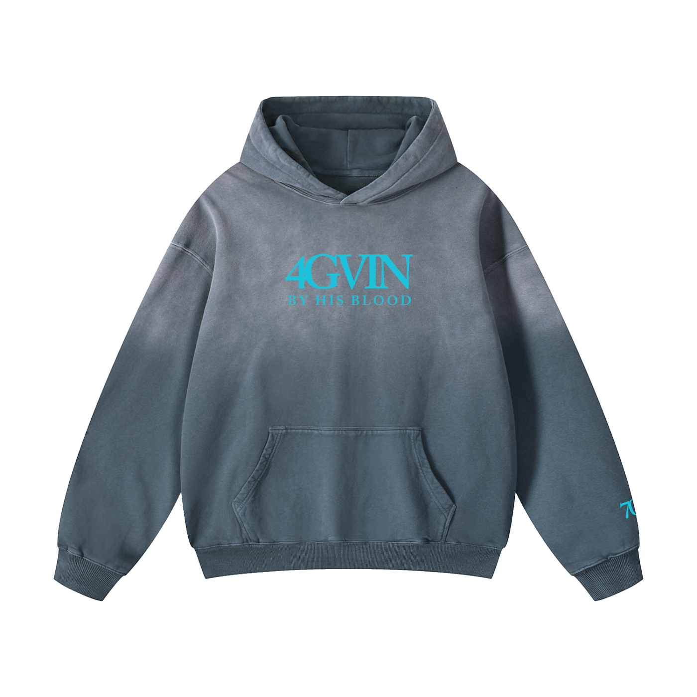 4GVIN ( No Temas ) Heavyweight Sunfade Oversized Hoodie