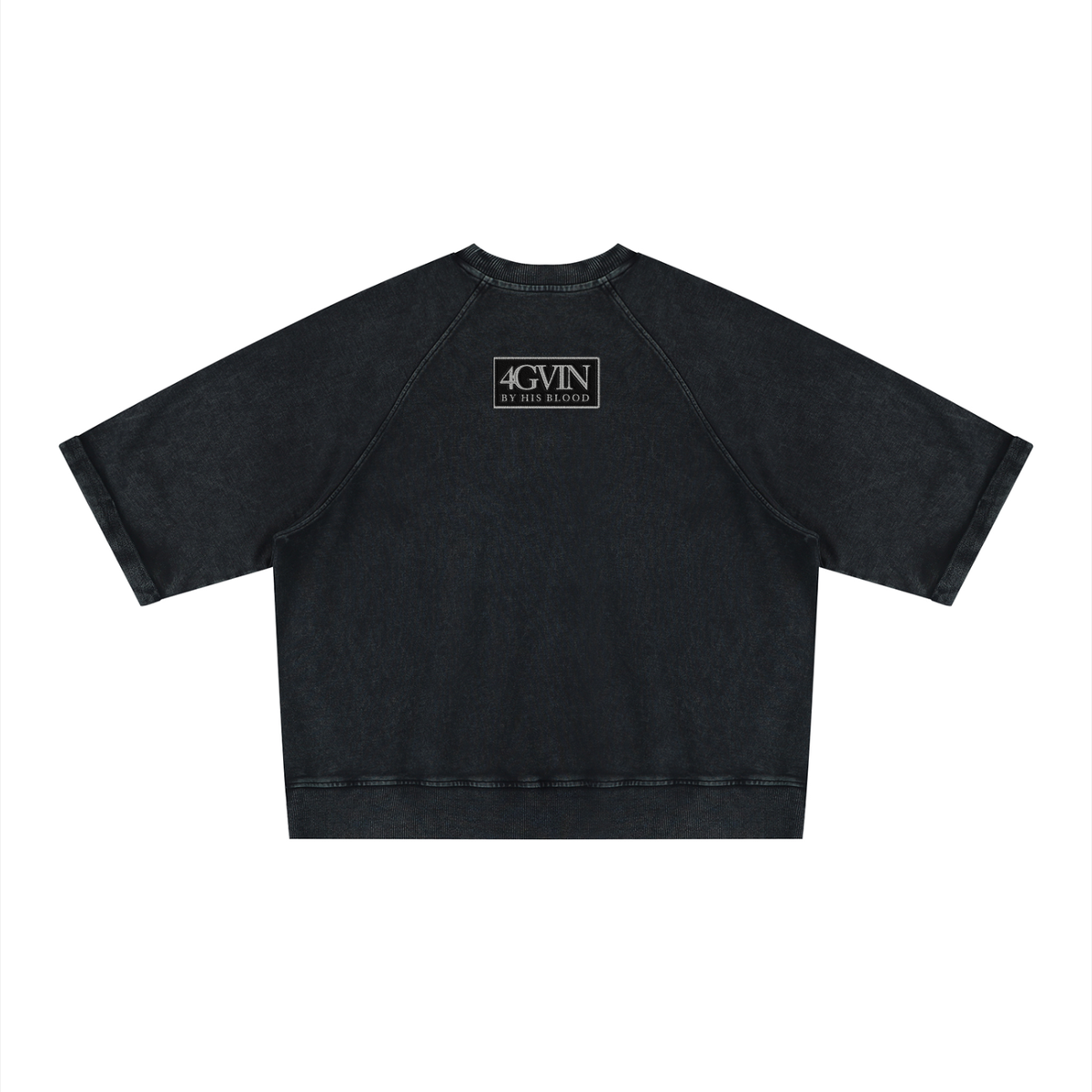 4GVIN ( Parcho ) Unisex Vintage Wash Boxy Short Sleeve Sweatshirt
