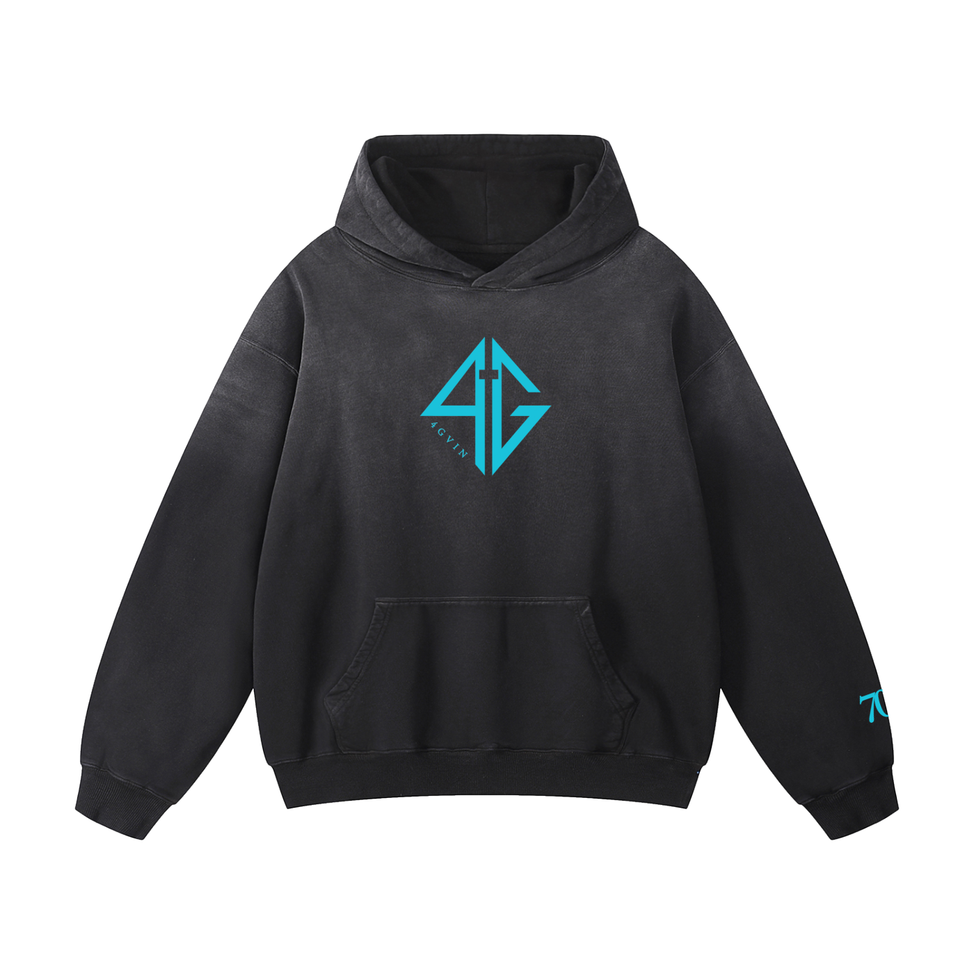 4GVIN ( No Fear ) Heavyweight Sunfade Oversized Hoodie