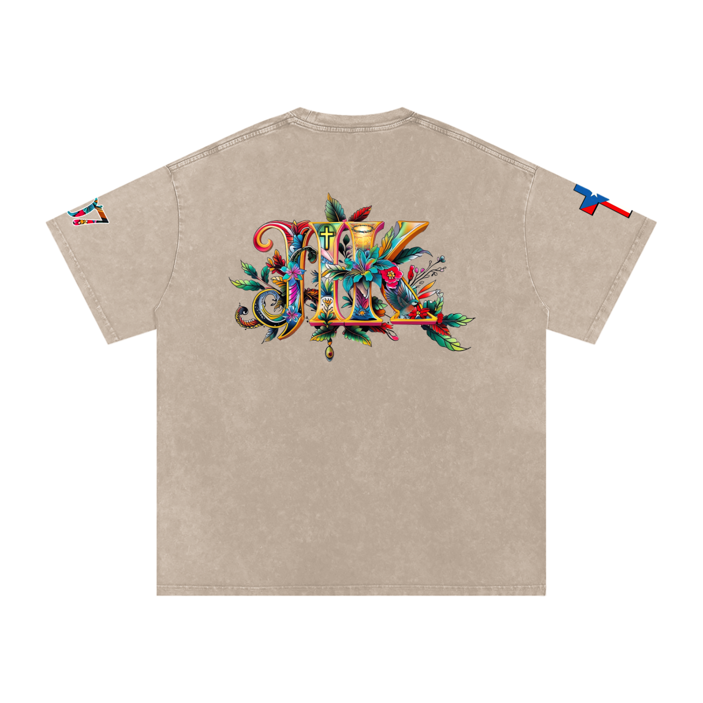 4GVIN Washed Oversized Cotton T-Shirt