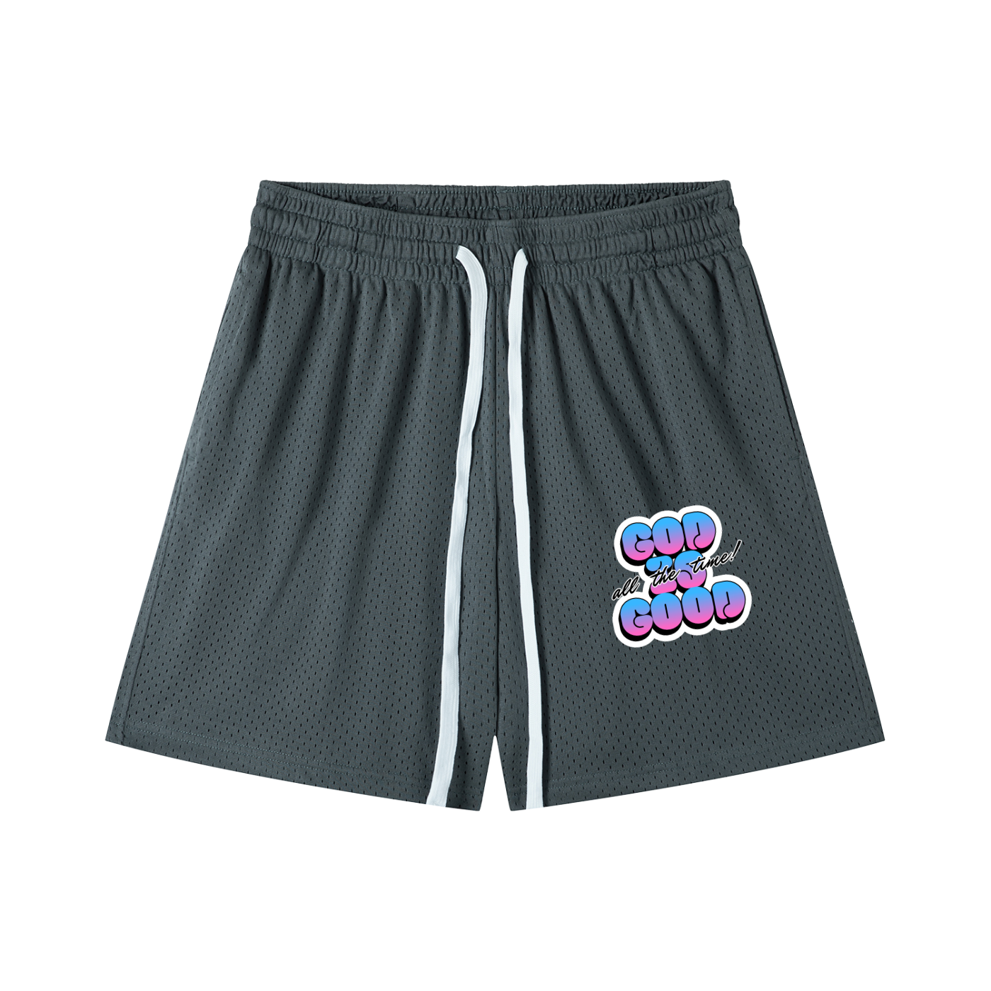 Mesh Drawstring Shorts