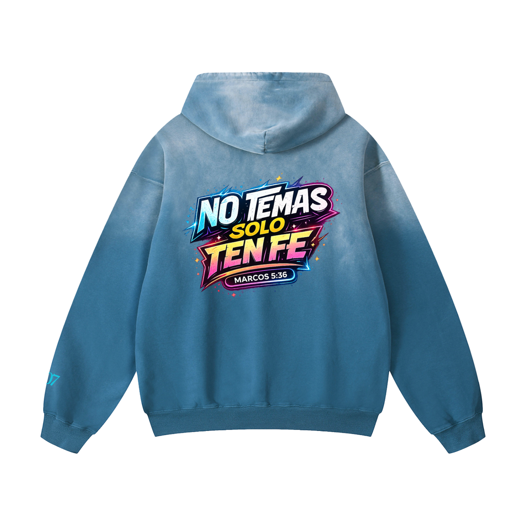 4GVIN ( No Temas ) Heavyweight Sunfade Oversized Hoodie