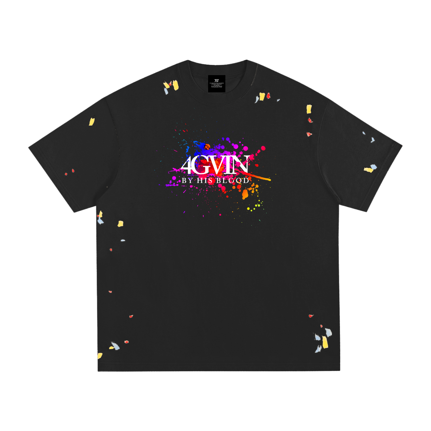 4GVIN ( Art ) Paint Splatter T-Shirt