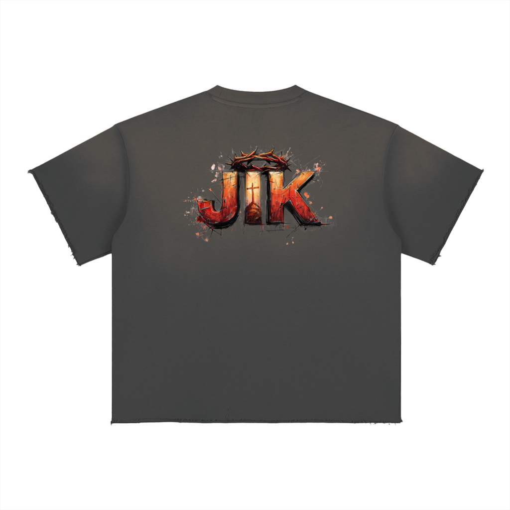 4GVIN Black "Jesus Is King" Graphic Tee