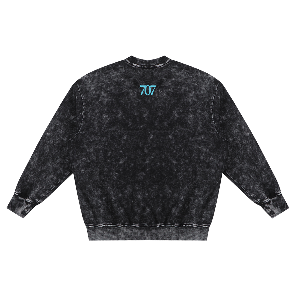 4GVIN Washed Hand-Frayed Sweatshirt