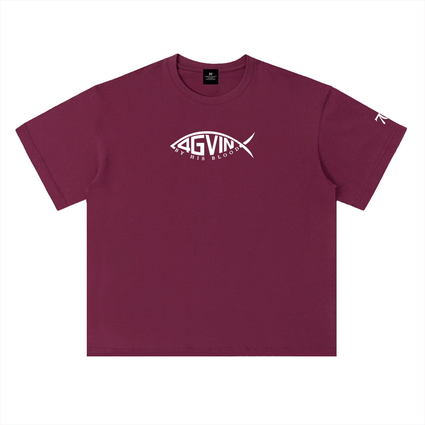 4GVIN ( PEZ IXOYE ) Drop Shoulder Cotton T-Shirt