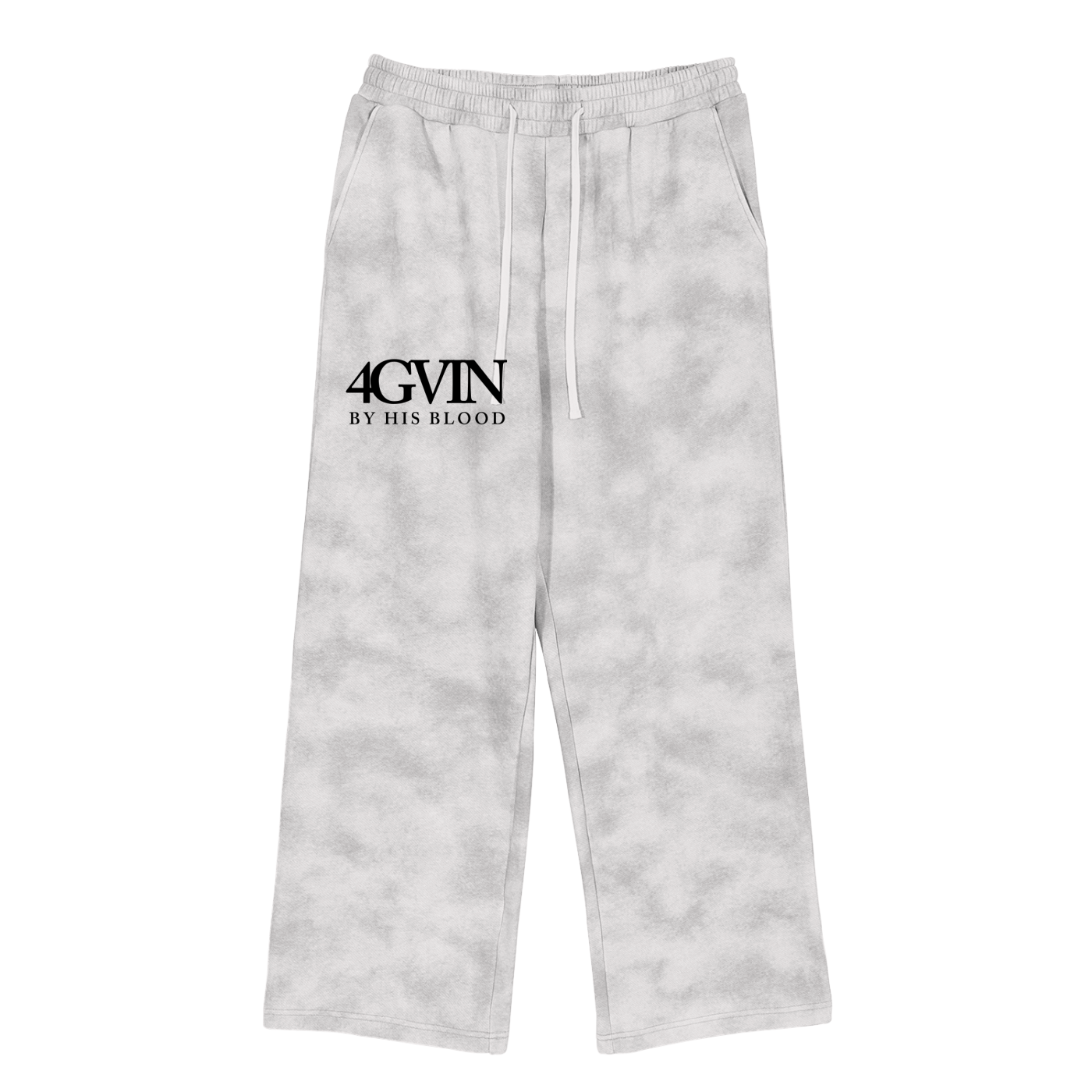 4GVIN "By His Blood" Cloud-Wash Joggers