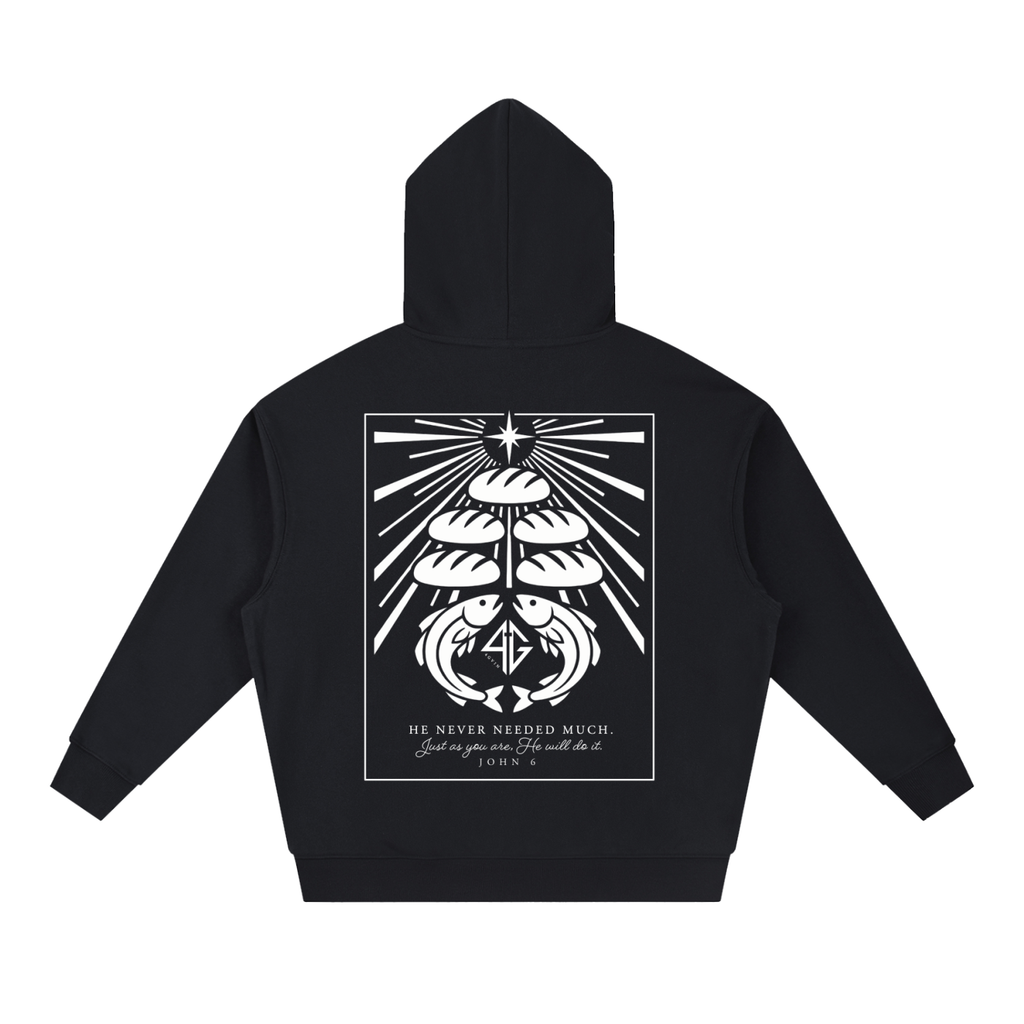 4GVIN ( 5 Panes ) Essential Boxy Heavyweight Drop-Shoulder Hoodie