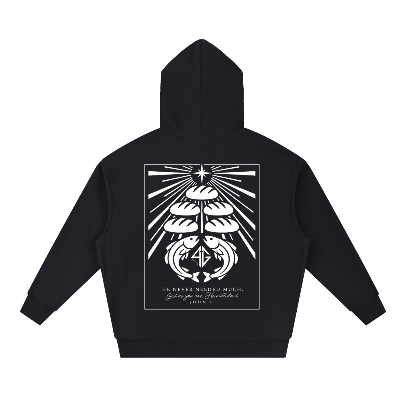 4GVIN ( 5 Panes ) Essential Boxy Heavyweight Drop-Shoulder Hoodie