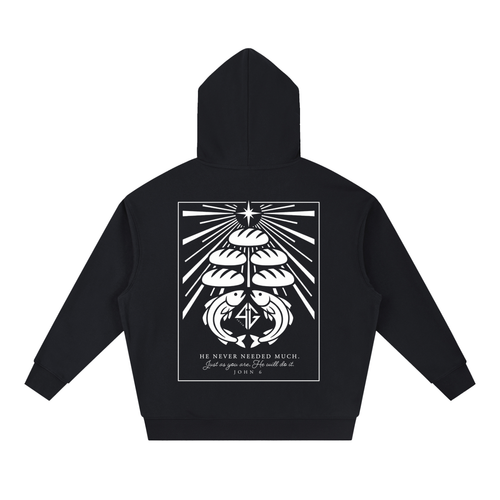 4GVIN ( 5 Panes ) Essential Boxy Heavyweight Drop-Shoulder Hoodie