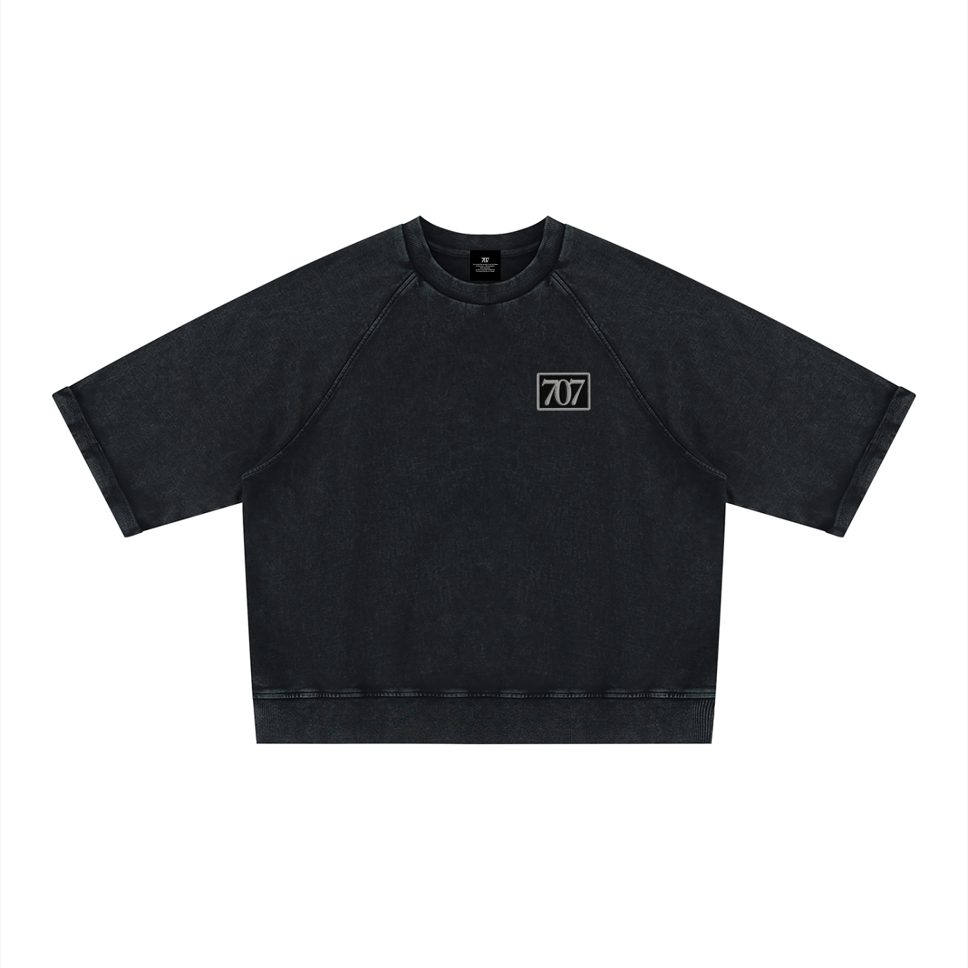 4GVIN ( Parcho ) Unisex Vintage Wash Boxy Short Sleeve Sweatshirt