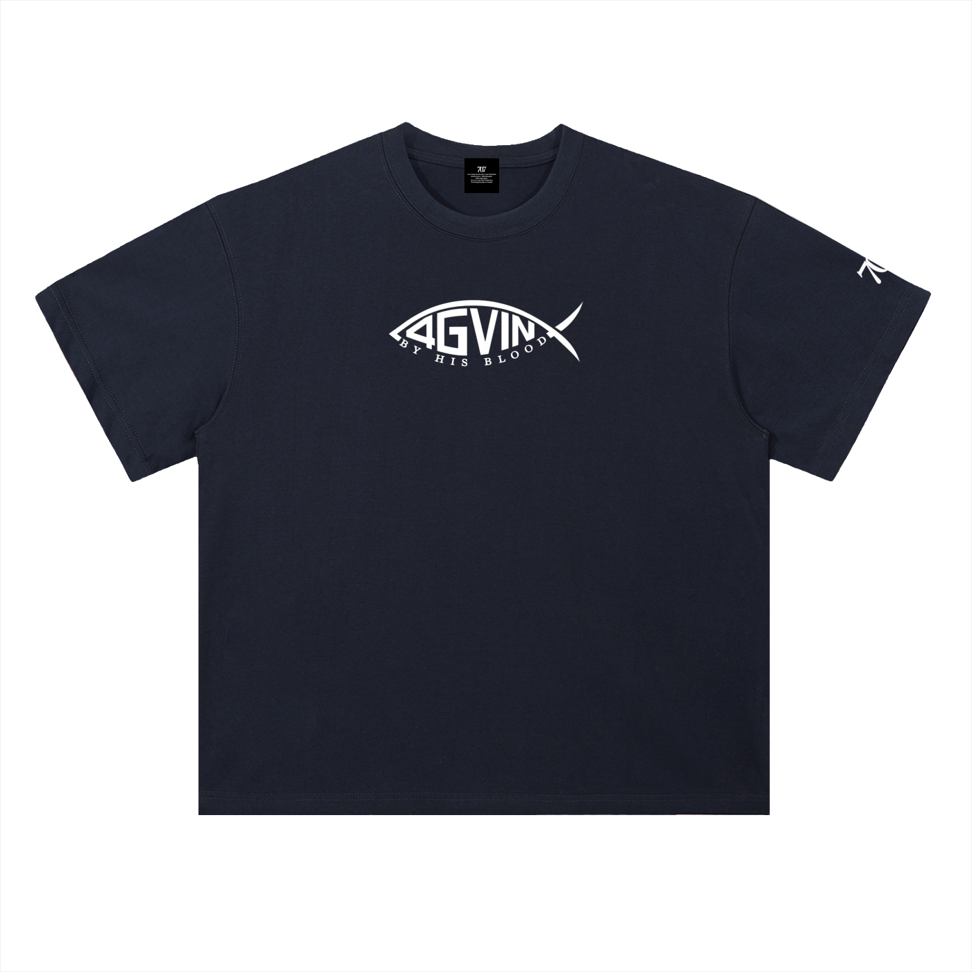 4GVIN ( PEZ IXOYE ) Drop Shoulder Cotton T-Shirt