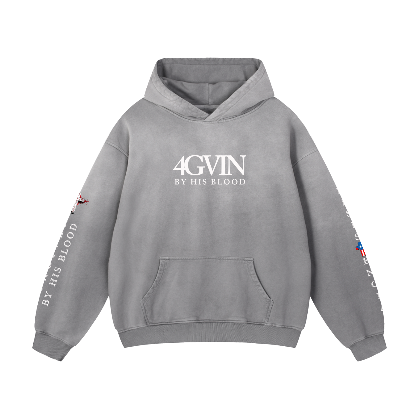 4GVIN "Faith Can Move Mountains" Heavyweight Oversized Hoodie