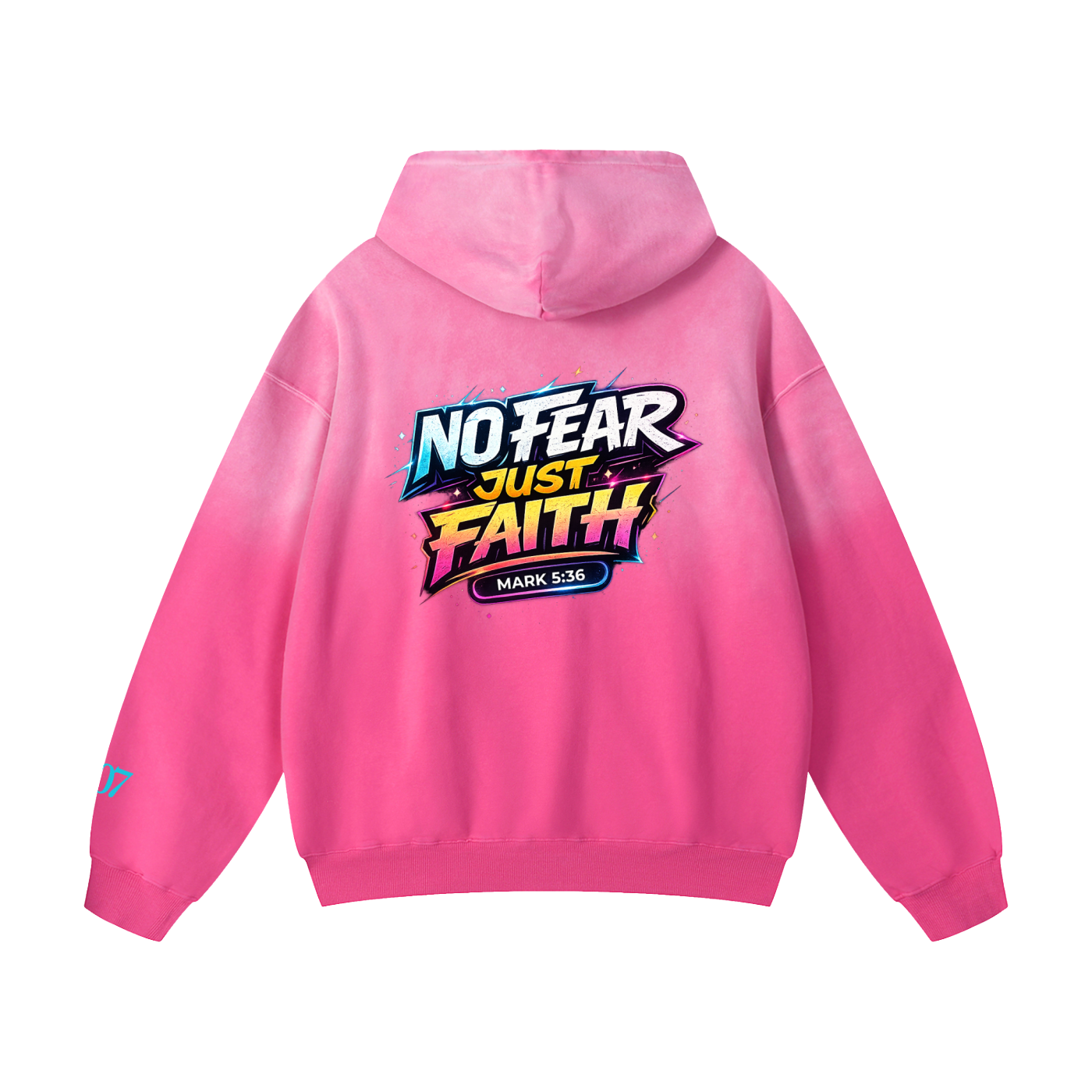 4GVIN ( No Fear ) Heavyweight Sunfade Oversized Hoodie