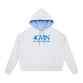 4GVIN White & Sky Blue "By His Blood" Hoodie